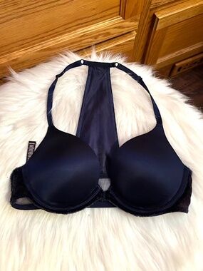 VS Very Sexy Front-Close Push Up Bra with Velvet Trim Studs - 32B (NWOT)